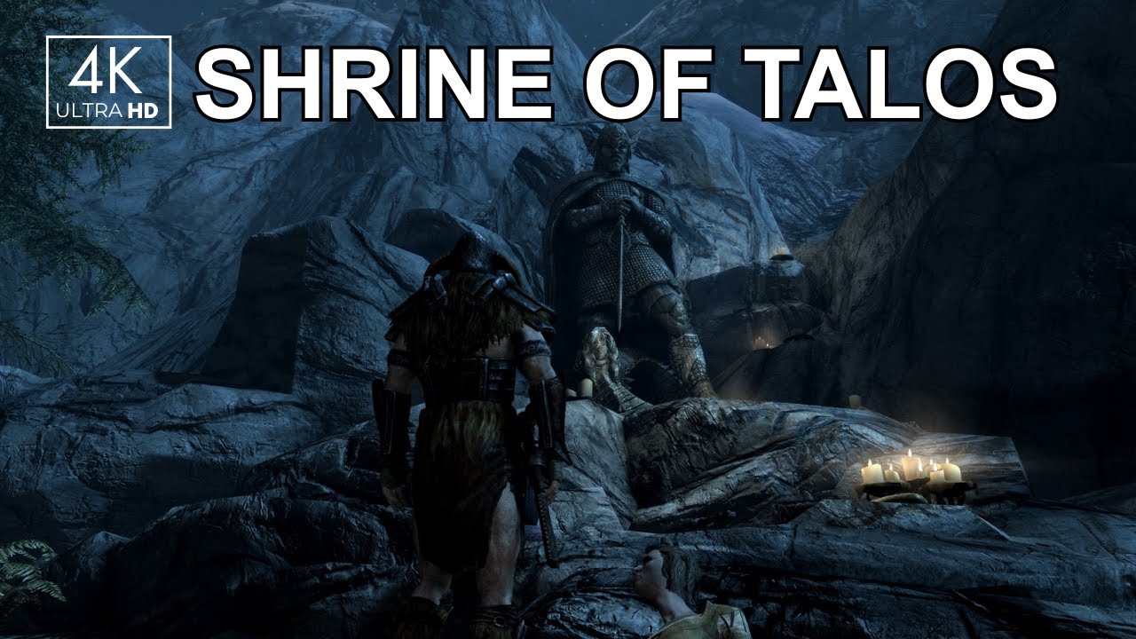 Night Journey to Talos Shrine | Skyrim Music & Ambience