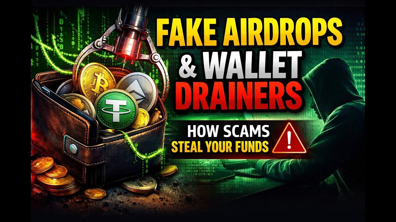 Fake Airdrops & Wallet Drainers Explained | How Crypto Scams Steal Your Funds
