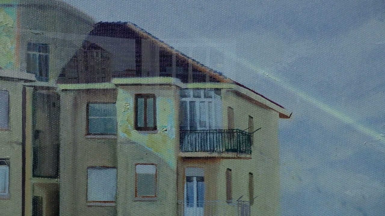 FOTONI, pittura+videomapping, Trittico della Città