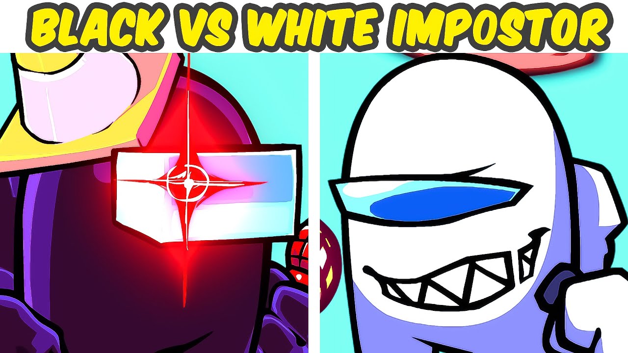 Friday Night Funkin' VS Black Impostor VS White Impostor - alternated boing (FNF MOD) (Among Us)