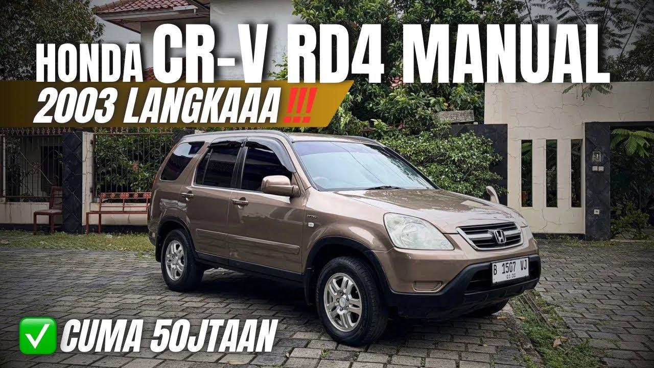 Honda CR-V RD4 2003’ Manual LANGKAA❗️❗️| Mobil Biianggg🔥🔥🔥 | Cuma ✅Rp,58.500.000 NEGO❗️