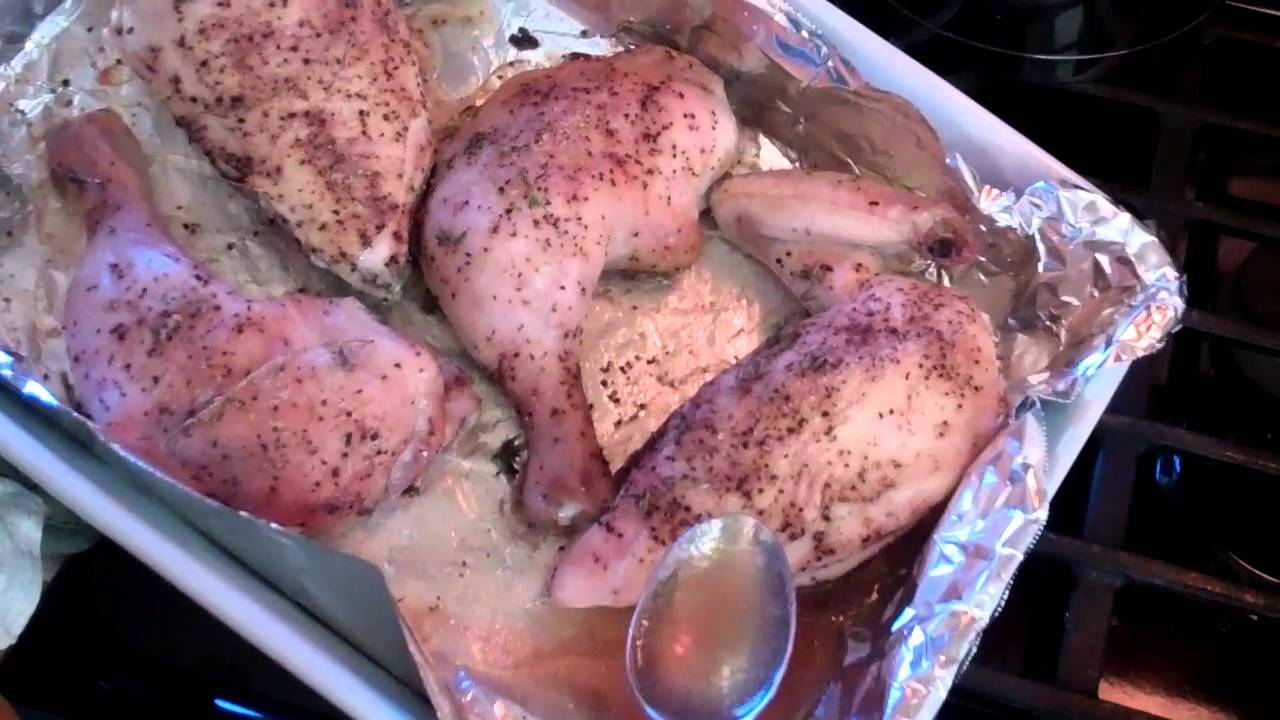 Курица барбекю в духовке.