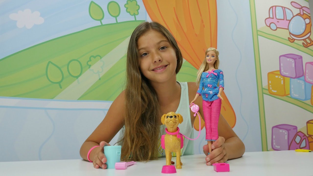 Köpek gezdirme oyunu. Polen'le Barbie oyunları