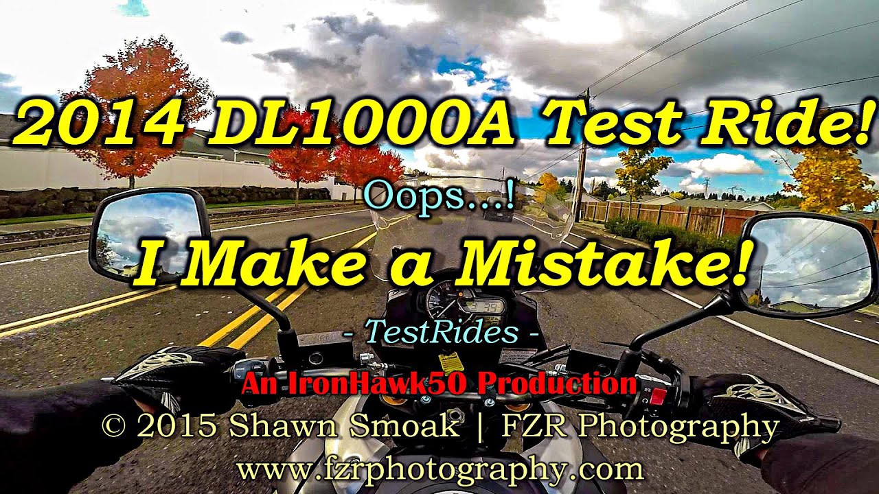 Тест-драйв DL1000A 2014 года! &mdash; Я совершаю ошибку! | TestRides