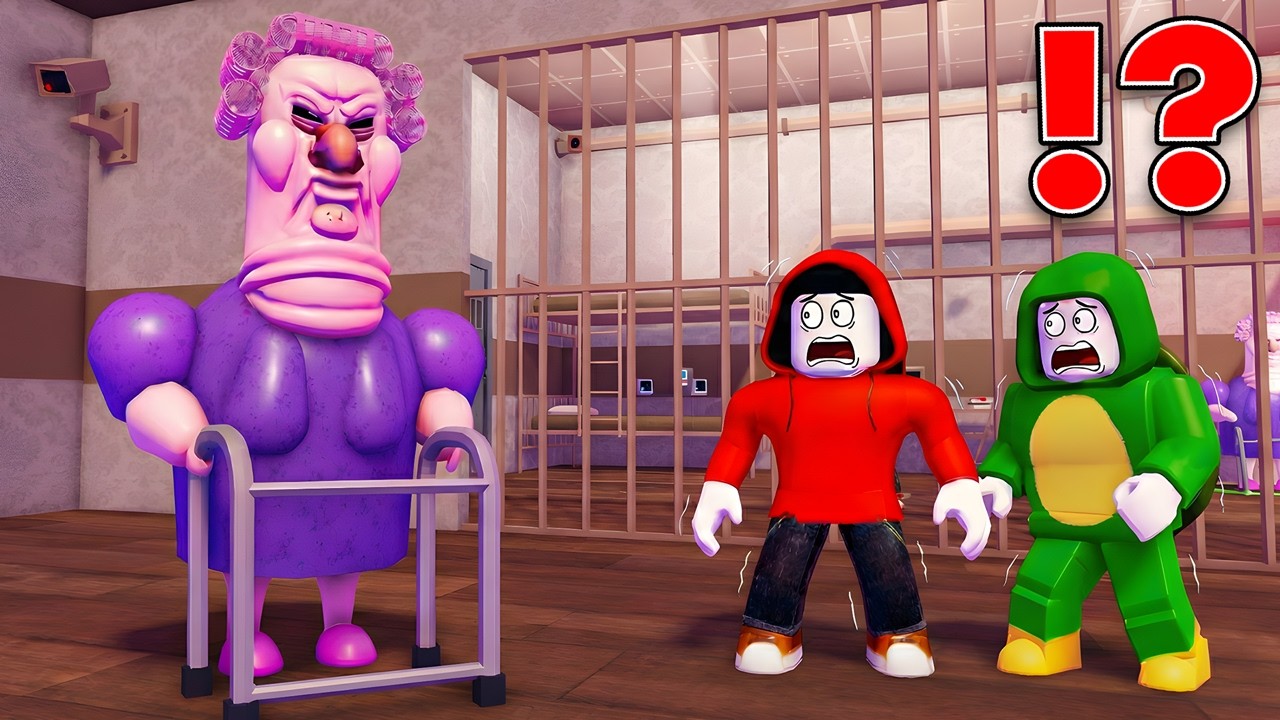 JJ and Mikey Escaped Evil Grandma's Prison ?! (Maizen Roblox)
