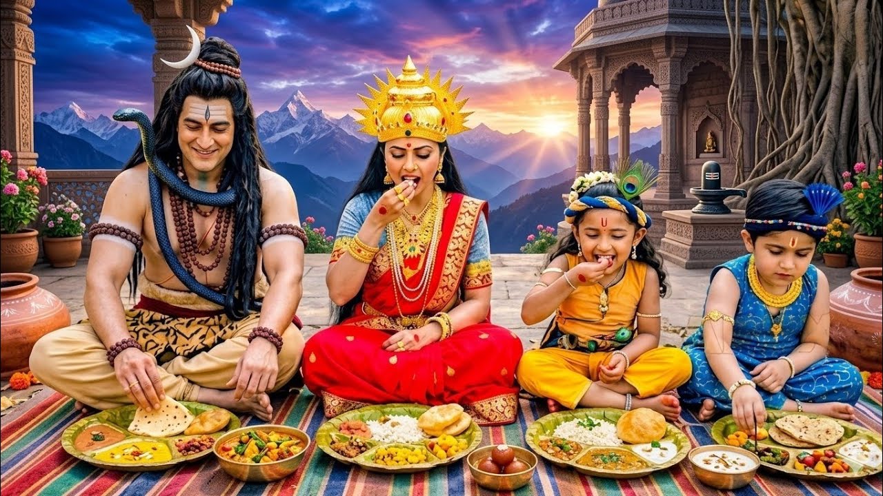बाल कान्हा ने महादेव के साथ भंडारे में किया भोजन || यशोमती मईया के नंदलाला || Shree Krishan Leela
