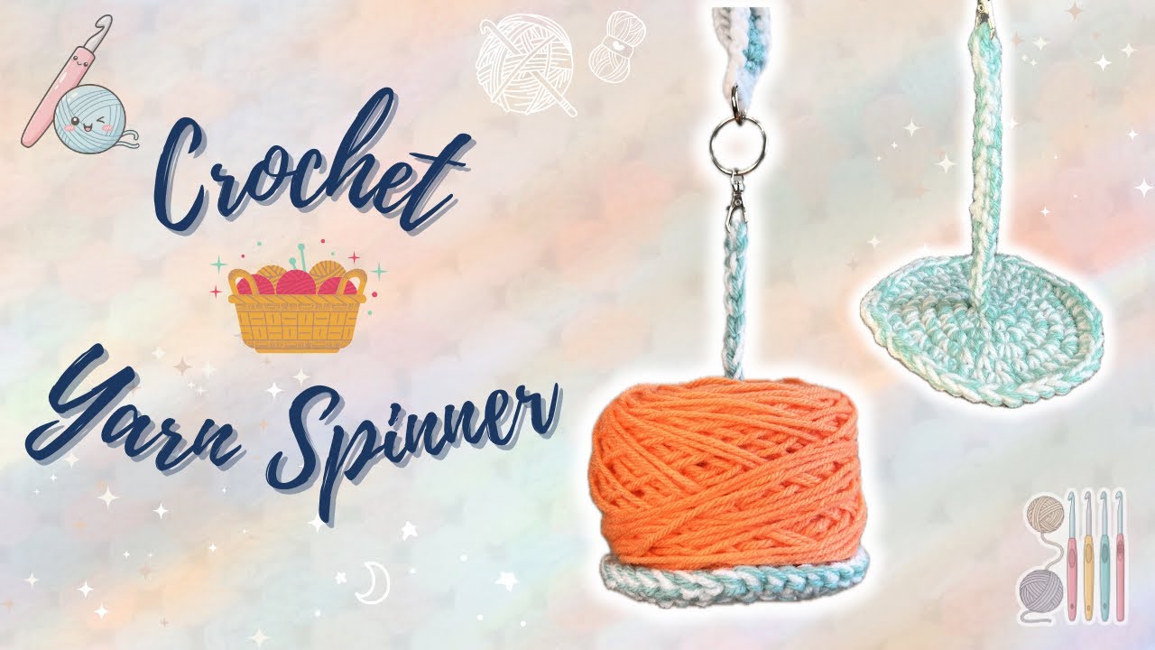 Crochet yarn spinner tutorial✨ learn to crochet a yarn holder for car rides, walking, and daily use!