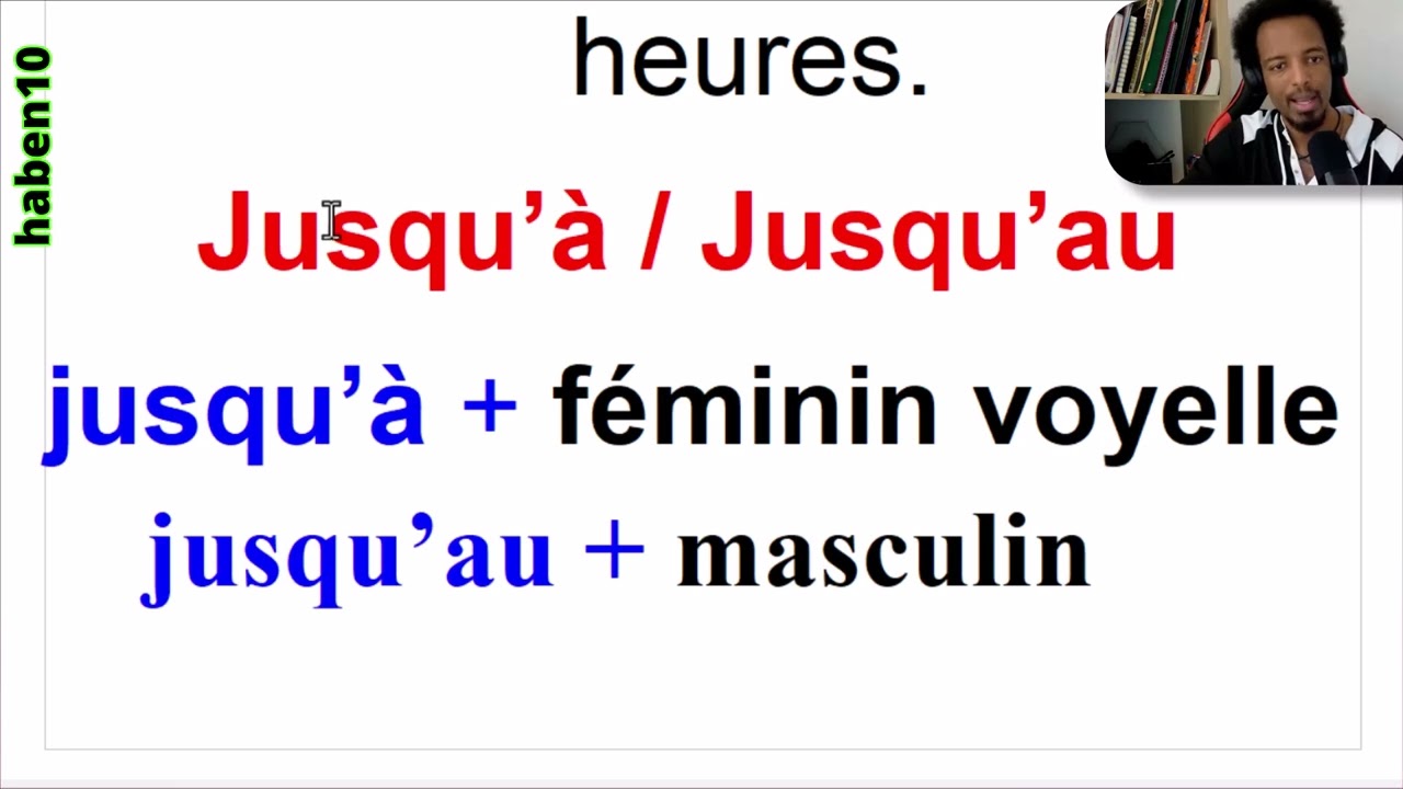 les mots clés du français – Partie 1