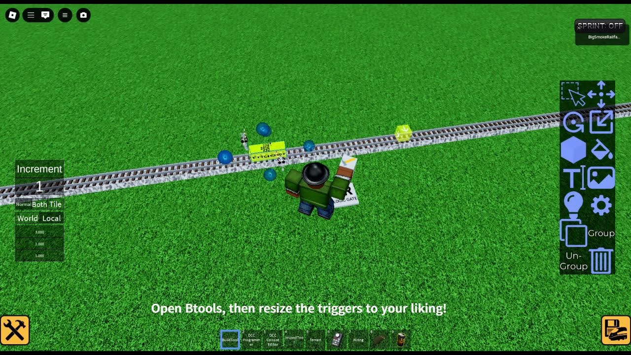 Ro-Scale Sandbox Functioning Crossing circuit tutorial