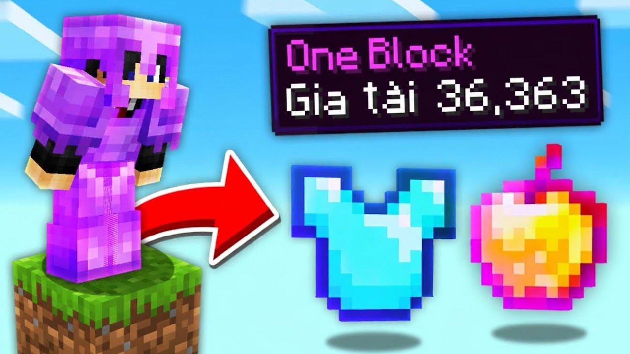 Minecraft, Nhưng Tôi Chỉ Có 1 Khối Duy Nhất Và 36k Gia Tài | MeMaiRap