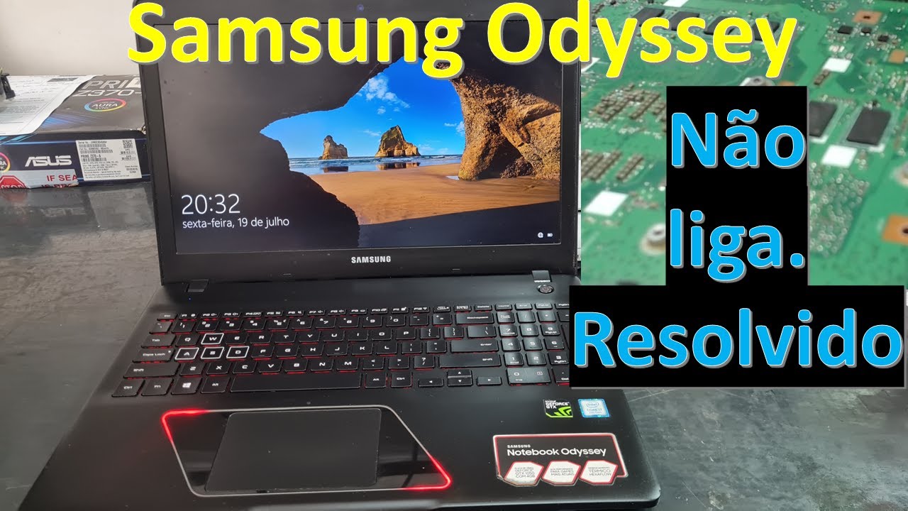Samsung Odyssey não liga. Solução simples, passo a passo e dicas!!