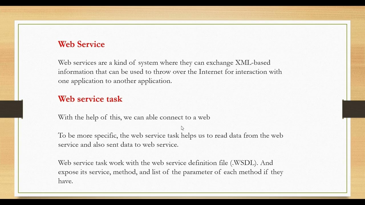 WebServiceTask in SSIS | @SSIS-SQLServerIntegrationServi