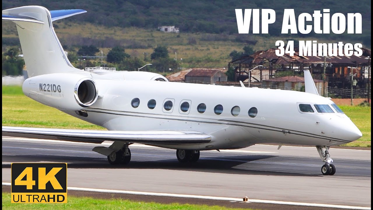 34 Minutes / VIP Action / Global 6000 / Hawker 4000 / G650 / G150 / G280 / G4 ... @ St. Kitts