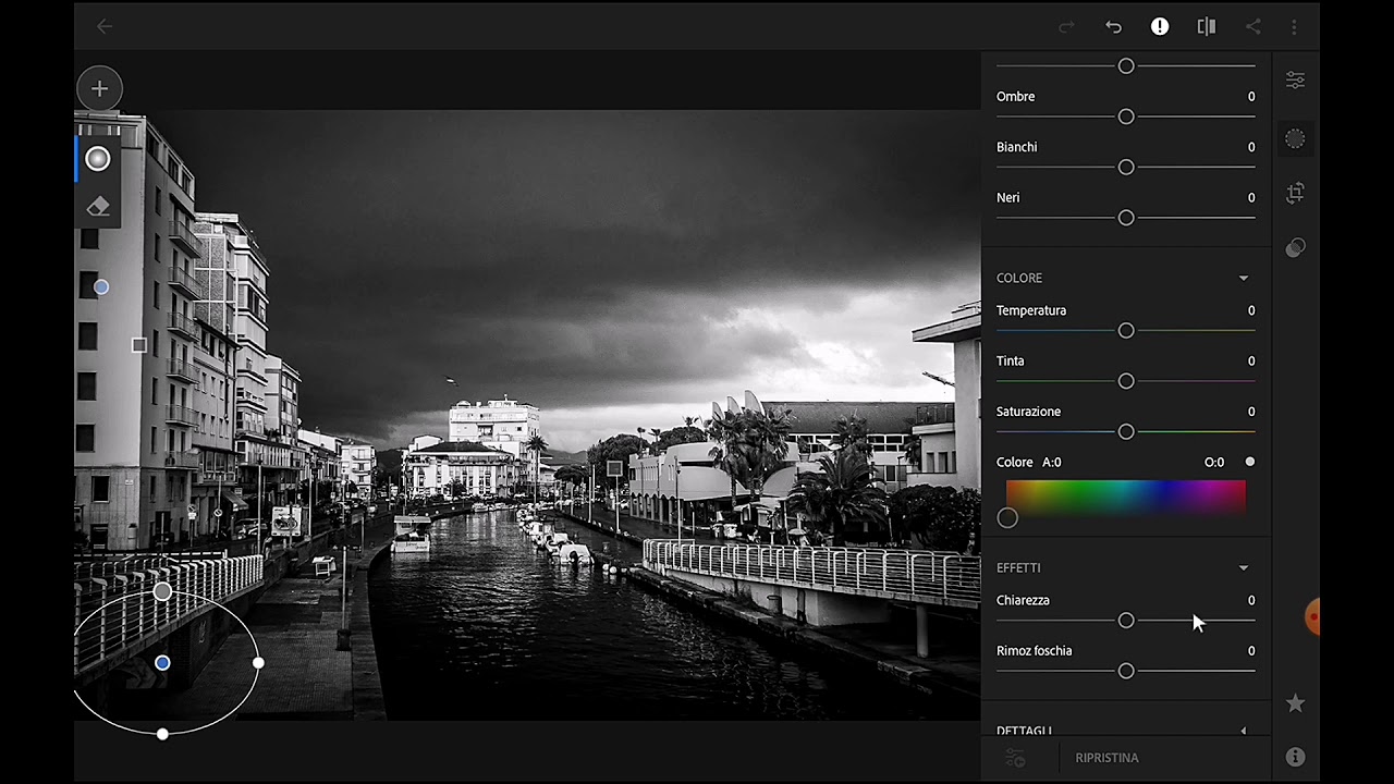 Corso Di Base gratuito di Lightroom / come utilizzare il filtro radiale # : 6 puntata( like)💼📷💻