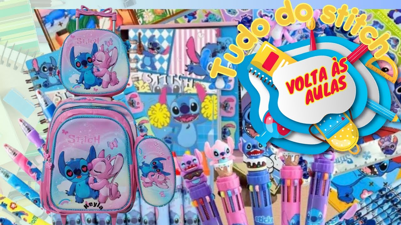 Material escolar 2026 - tudo do stitch 