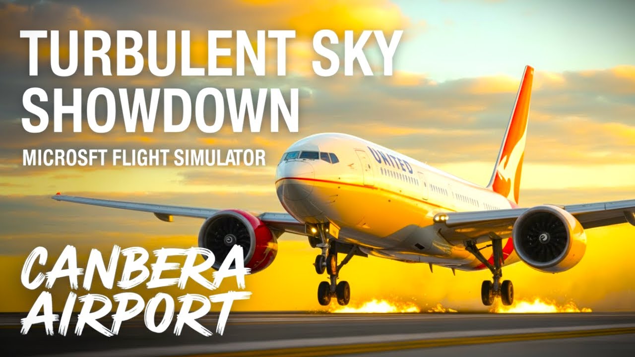 Qantas A320's Heart-Stopping Dangerous Landing at Canberra Airport Crosswind Challenge!