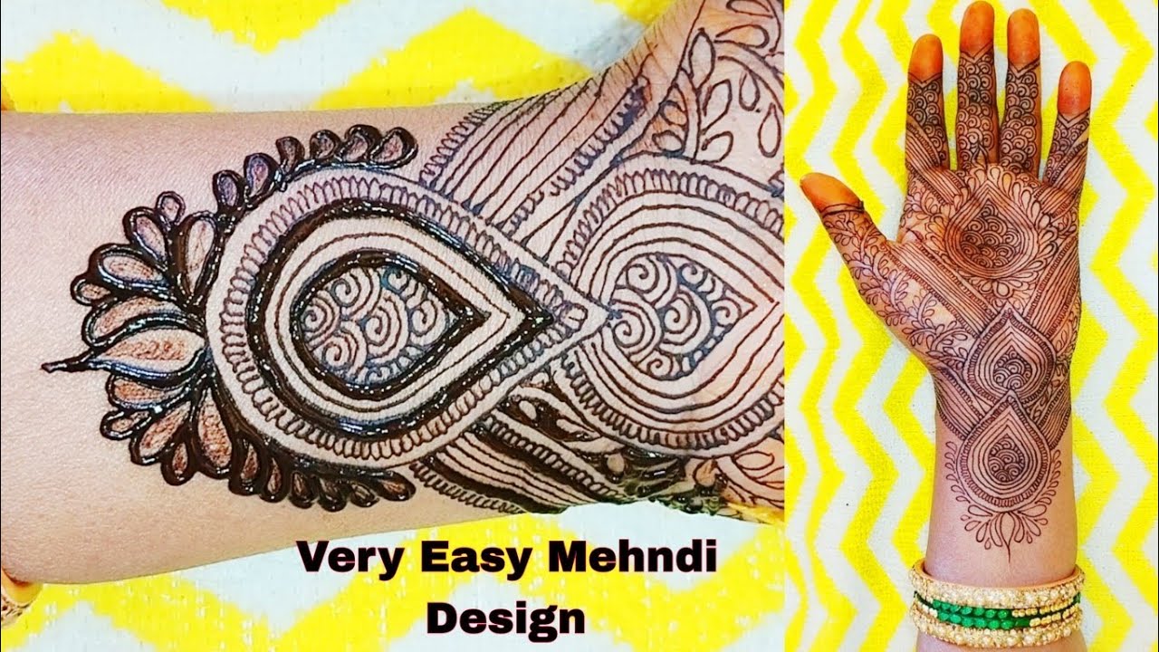 Very Easy Drop Pattern Mehndi Design | Unique Henna Tutorial Step by Step For Beginners 