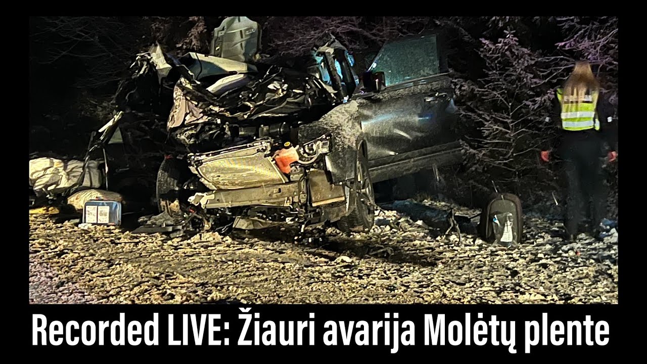 Recorded LIVE: žiauri avarija Molėtų plente
