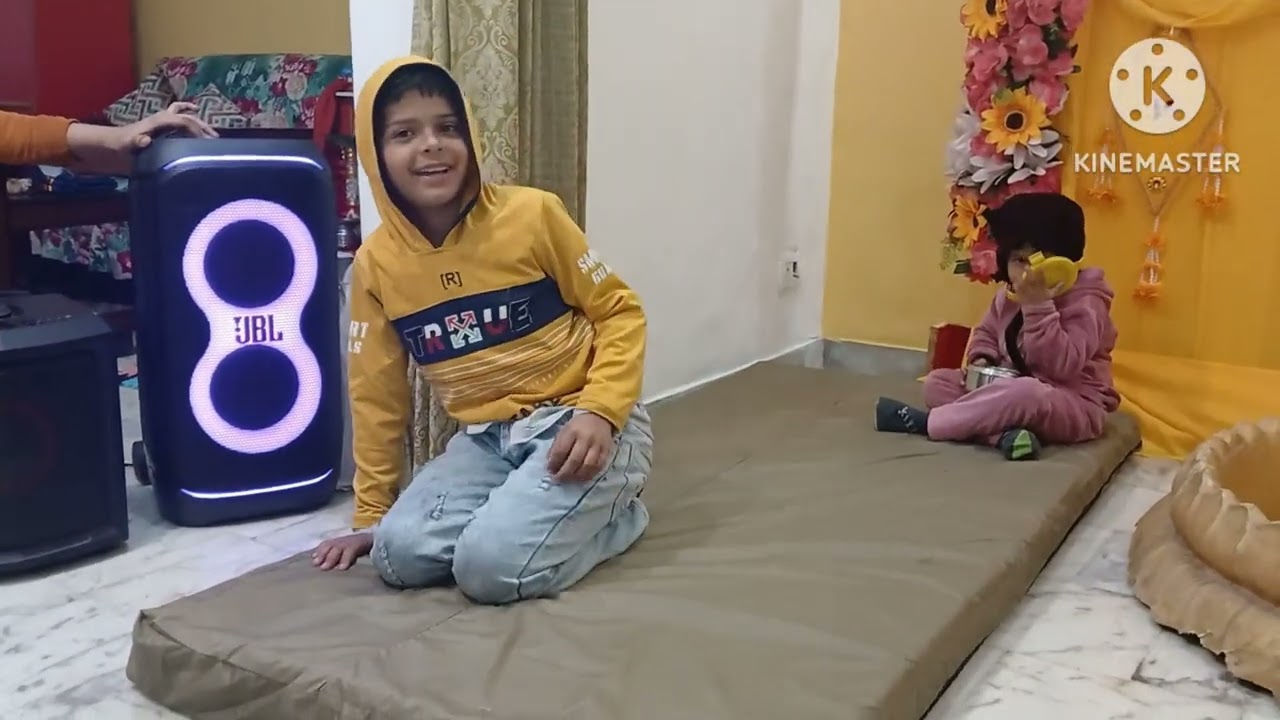 आज बहन को बान बैठाया 🥰