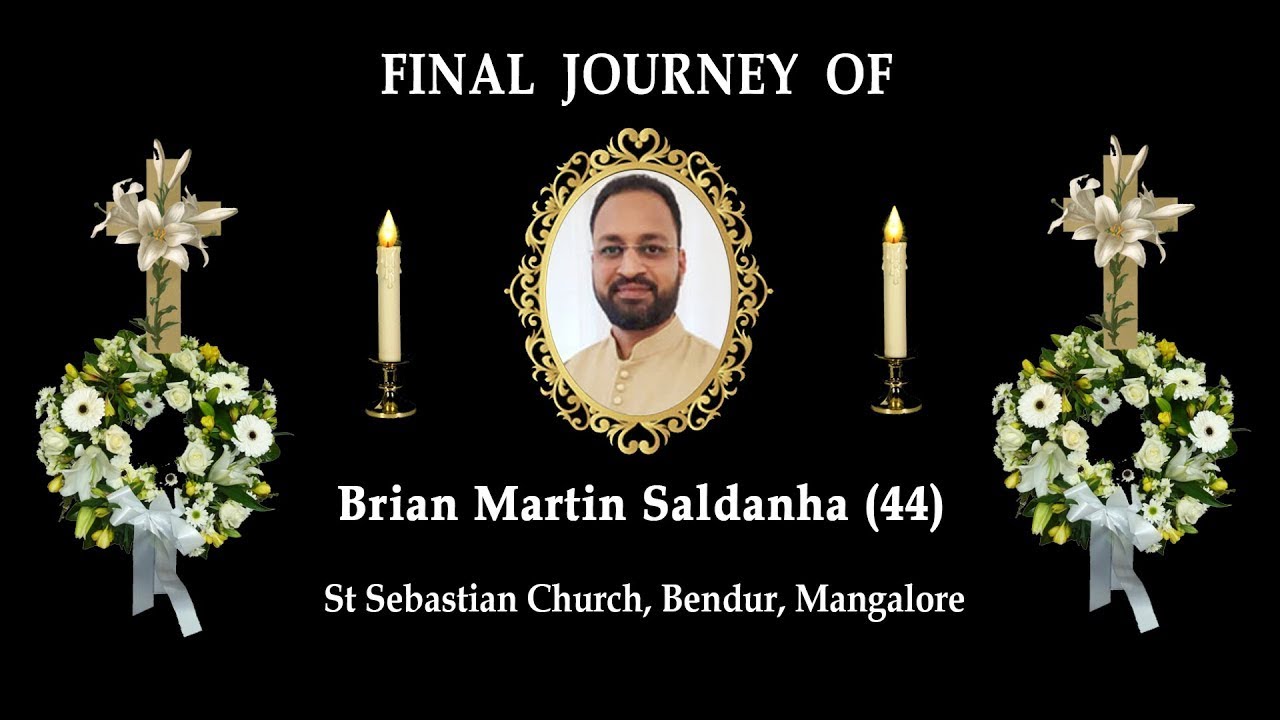 Final Journey of Brian Martin Saldanha (44) | St Sebastian Church, Bendur, Mangalore