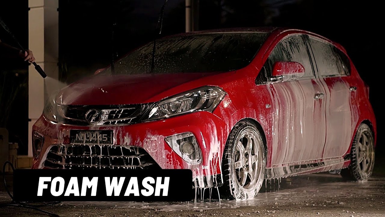 Dirty Myvi Foam Wash - Exterior Car Detailing ASMR