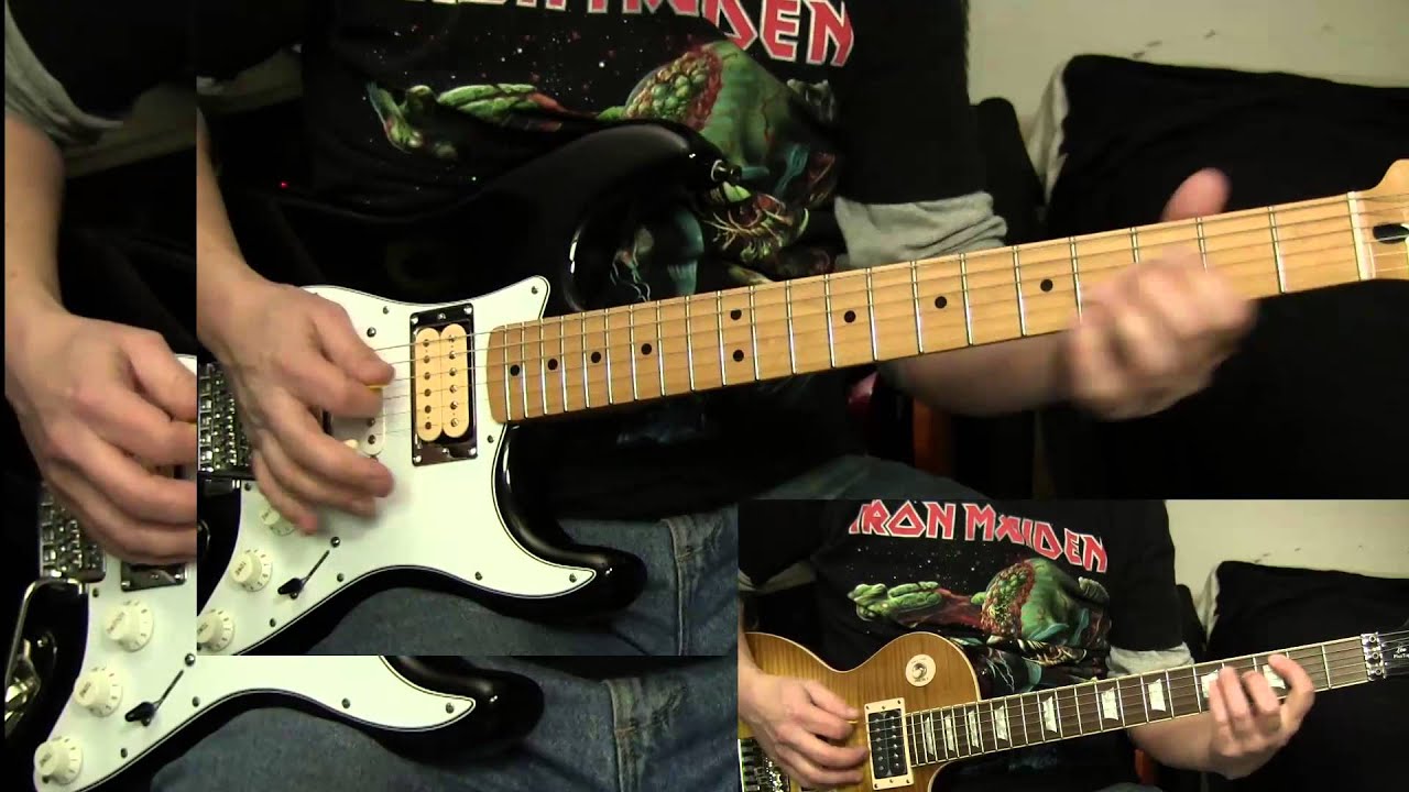 Iron Maiden Where Eagles Dare guitar cover
