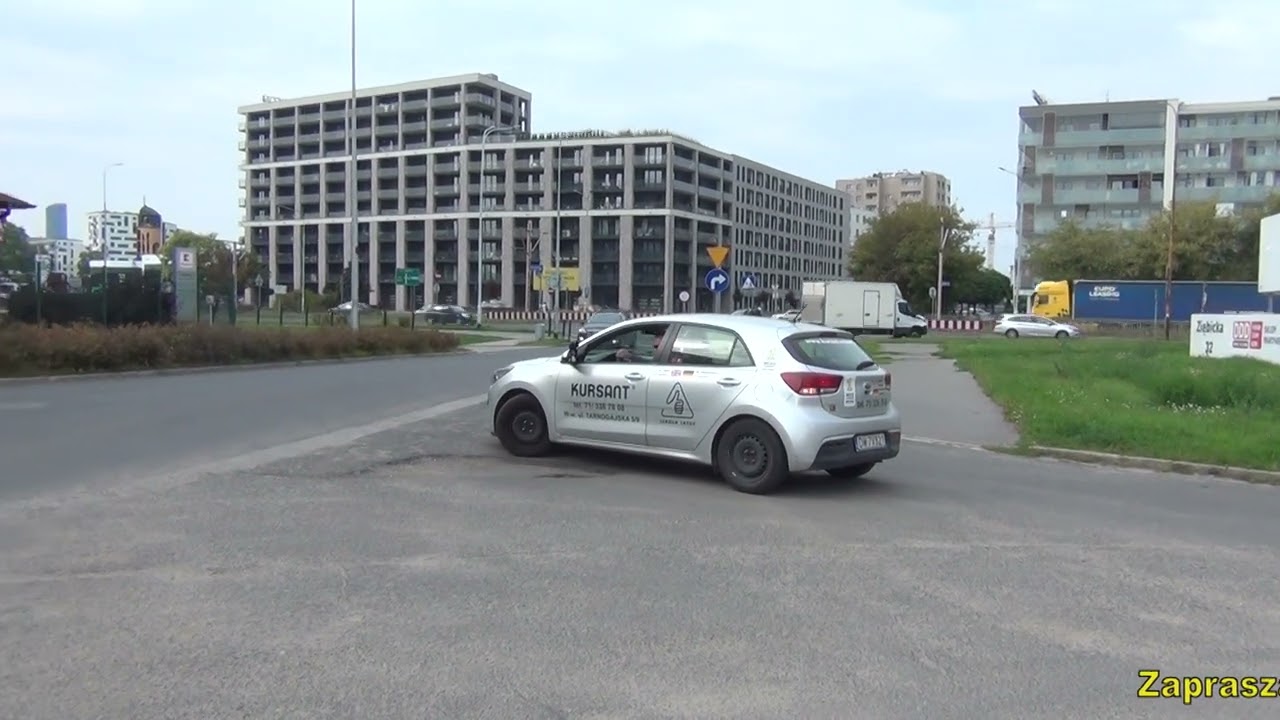 Zawracanie z infrastrukturą drogową jak wykonać  na egzaminie. Szkoła Kursant Wrocław [Prawo Jazdy]