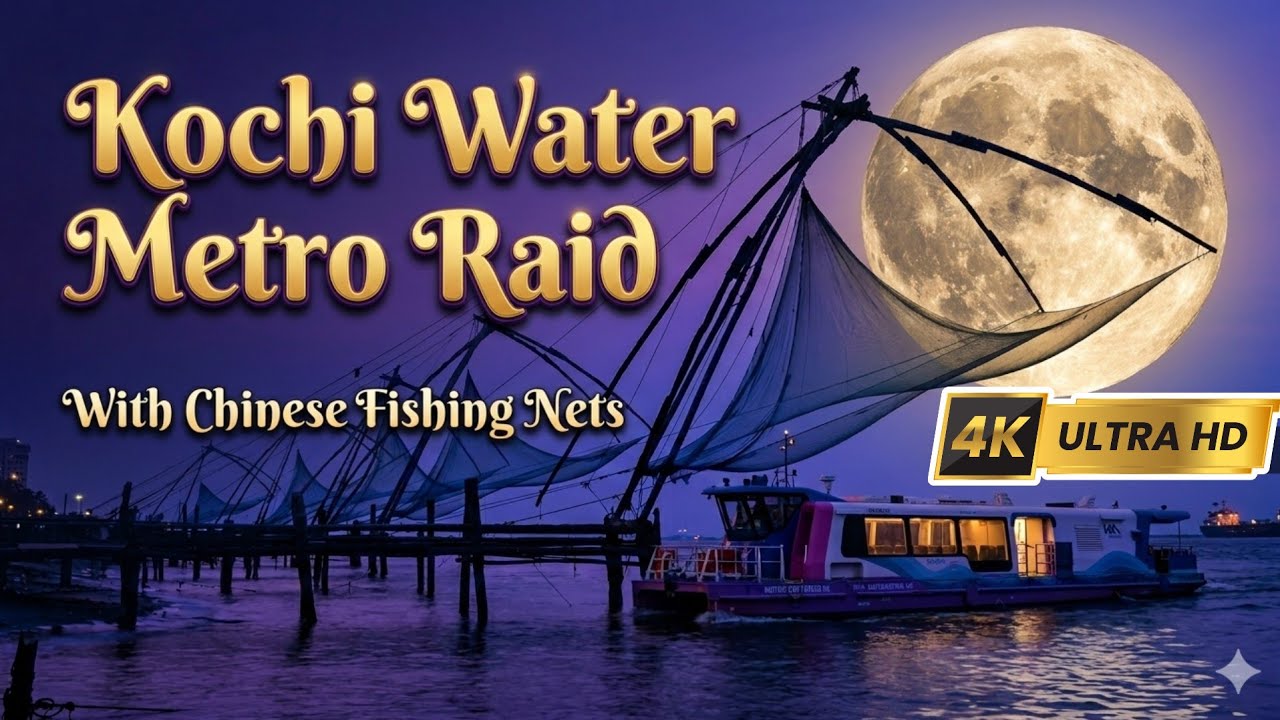 Cochi Water Metro Ride in Kerala | Government Boat | ferry Boat Ride | Chinese Fishing  