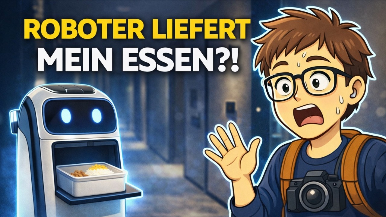 Lieferdienst in Shanghai - Roboter bringt mir Essen ins Zimmer!