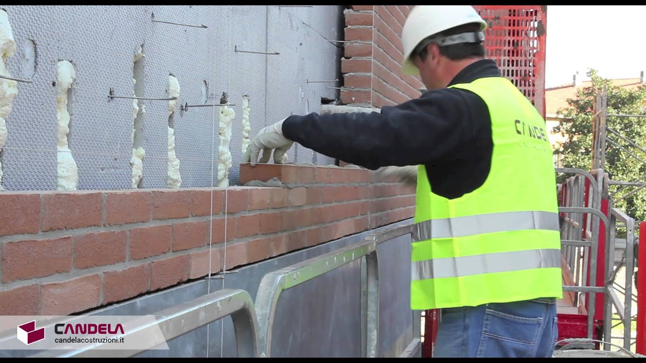 Posa di mattoni faccia a vista: facciate ventilate in muratura