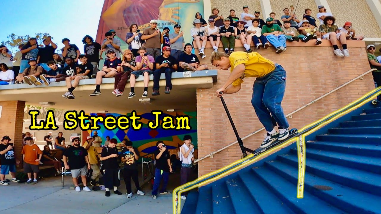 300 скутеров захватили Голливуд (сломанные кости)