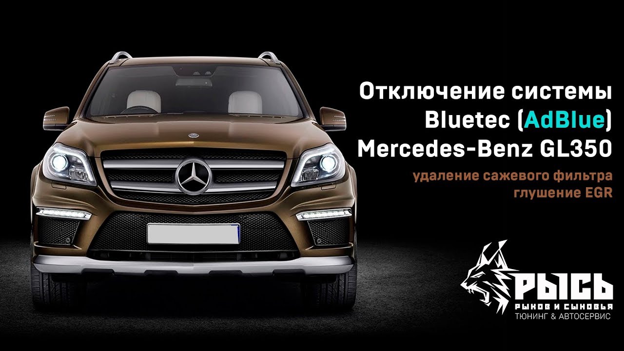 Отключение системы  Bluetec (AdBlue), Сажевого фильтра и EGR Mercedes-Benz GL в Самаре