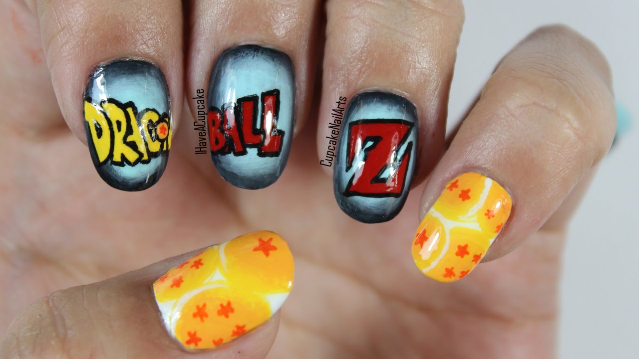 Dragon Ball Z Nails - Anime Nail Art