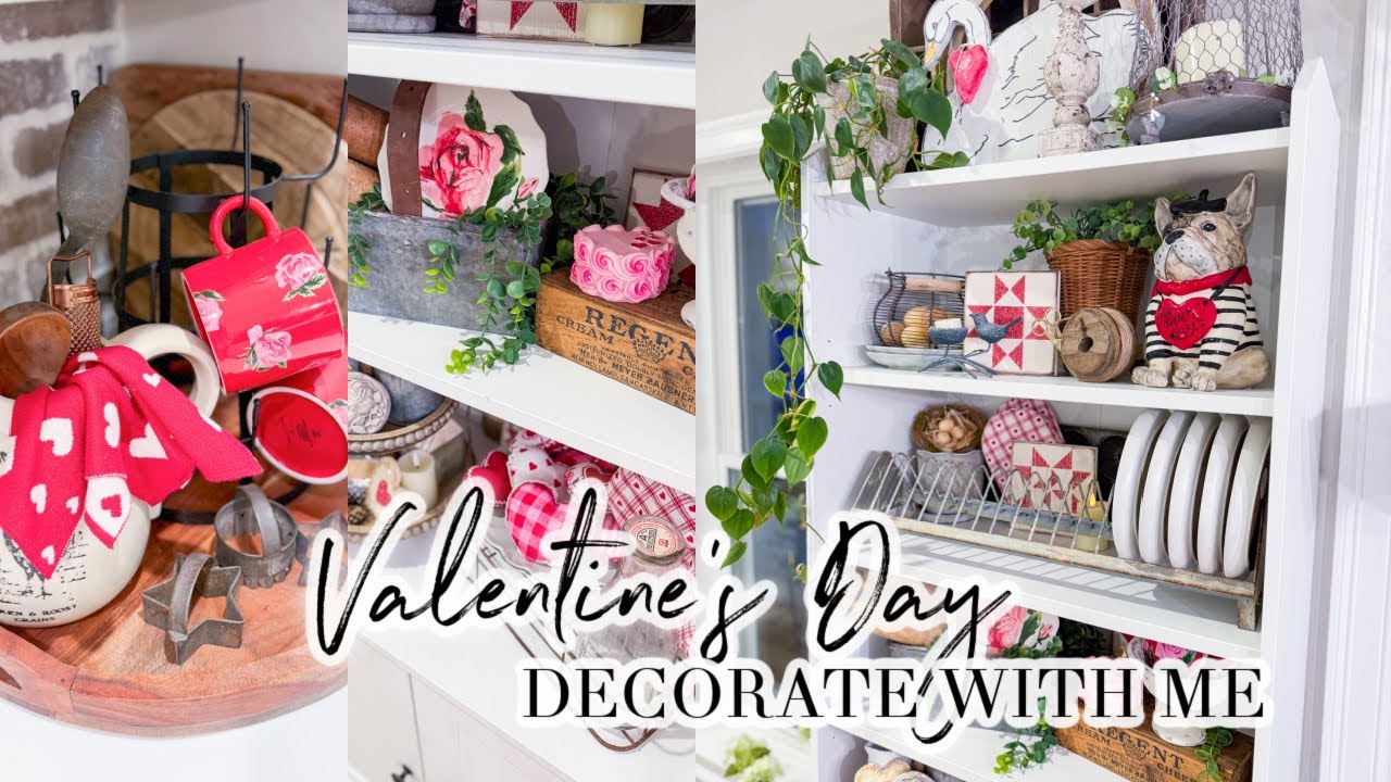 VALENTINE'S DAY DECORATE WITH ME // PART 2 // CHARLOTTE GROVE FARMHOUSE