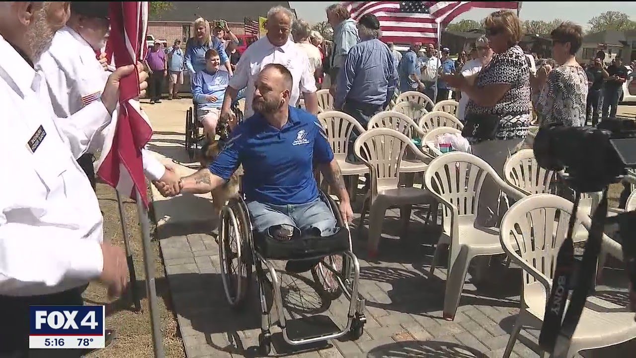 North Texas double amputee veteran gifted specially-designed home