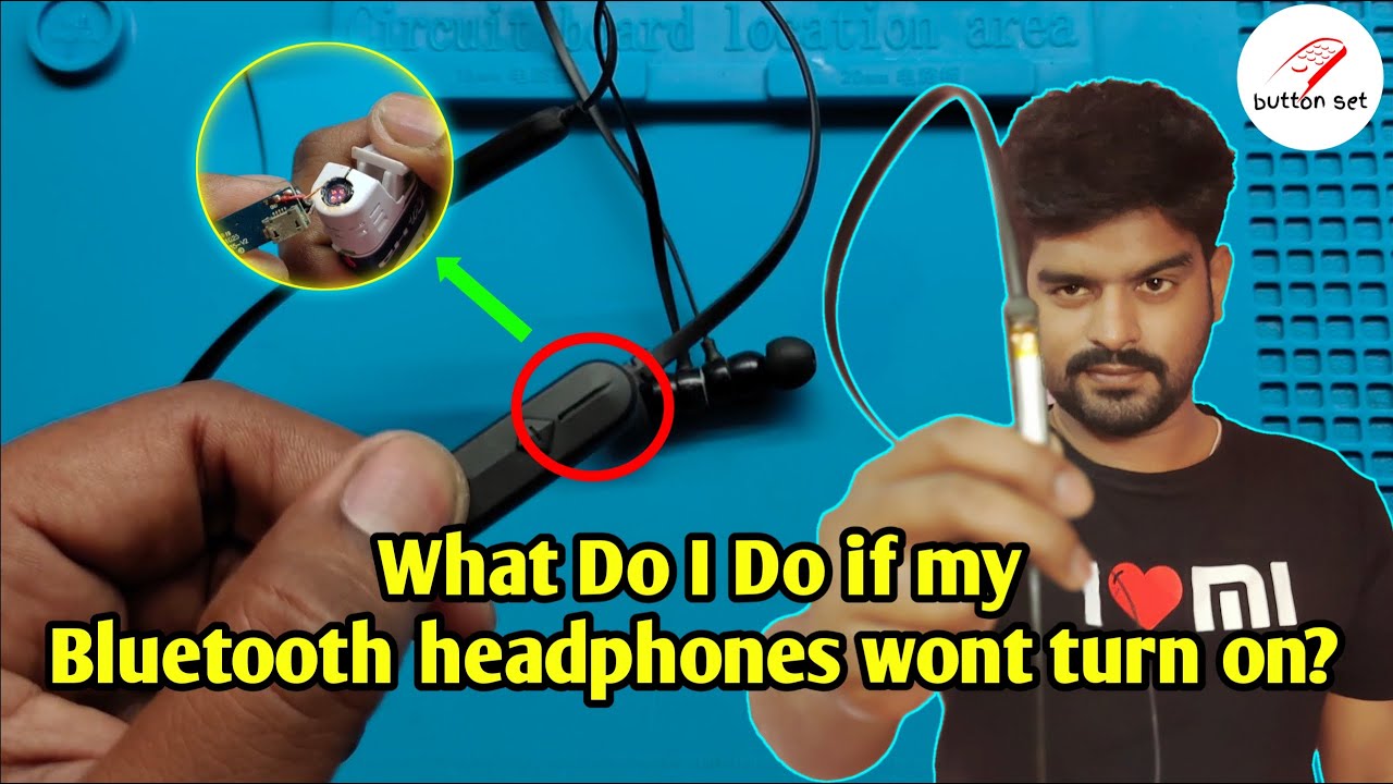 What do I do if my Bluetooth headphones wont turn on? || Buttonset