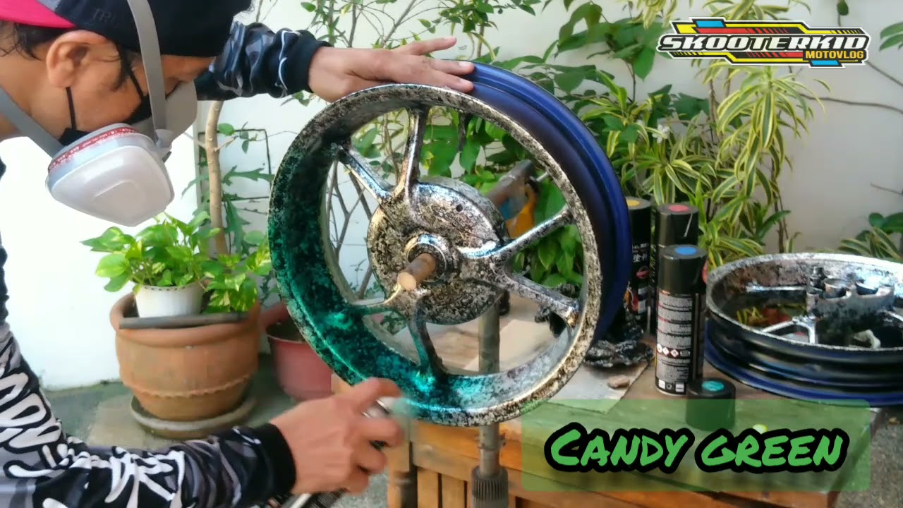 AEROX MAGS REPAINTING . Marble effect gamit ang Samurai Paint.