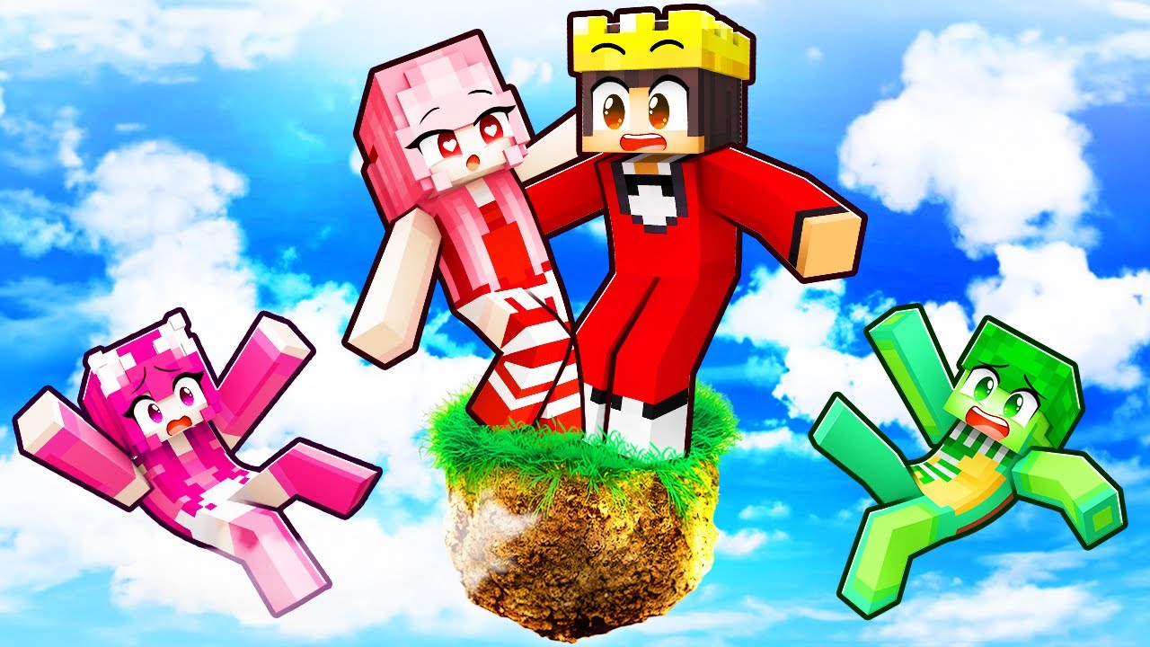 Stuck On ONE REALISTIC BLOCK With CRAZY FAN GIRL!