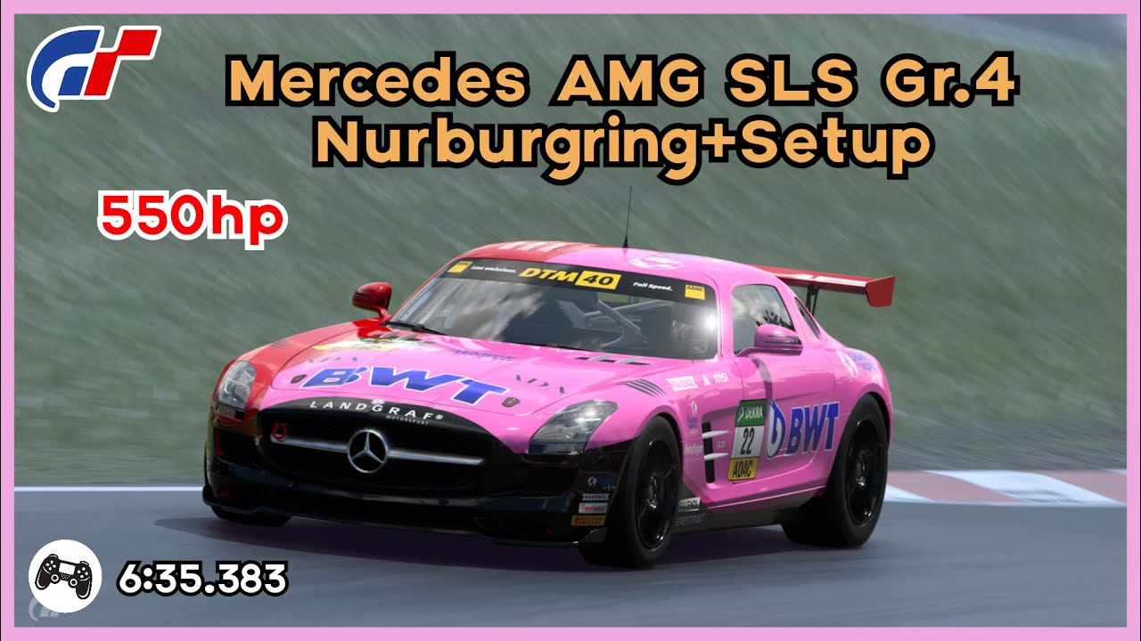 GT7 | 550hp Mercedes-AMG SLS Gr.4 Nurburgring 