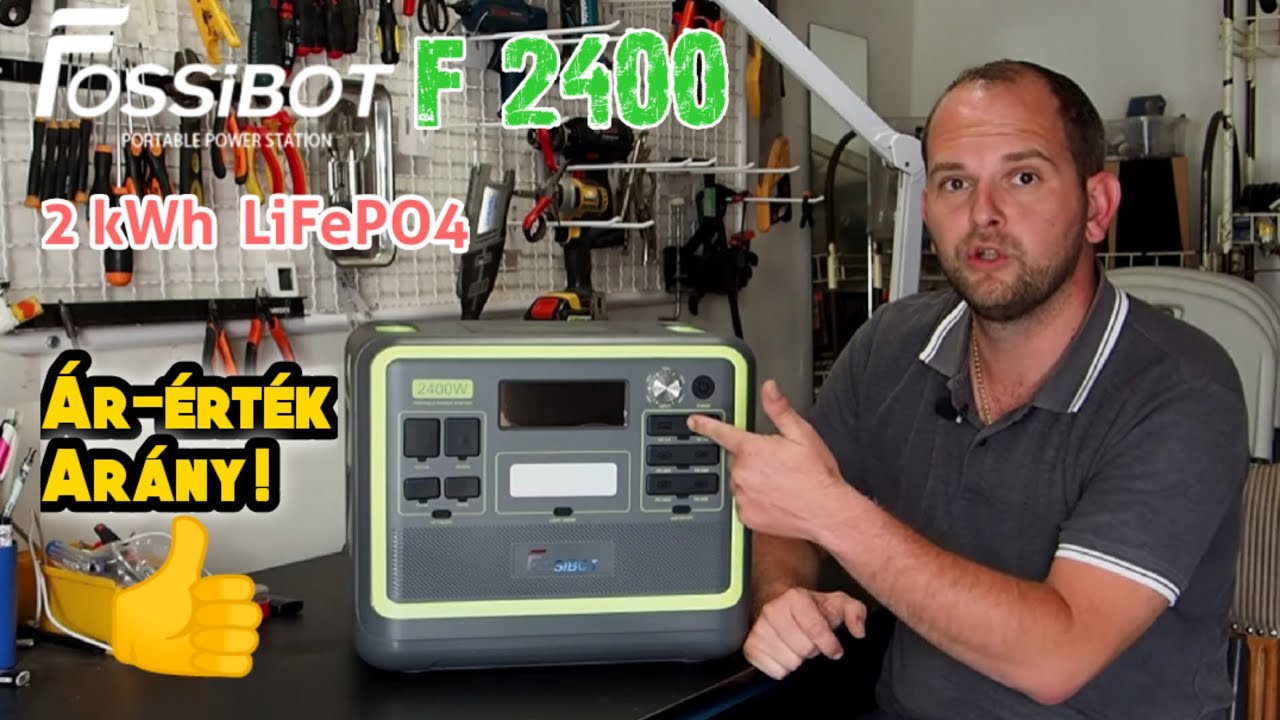 A legolcsóbb 2 kWh energiaállomás a piacon! - Fossibot F2400