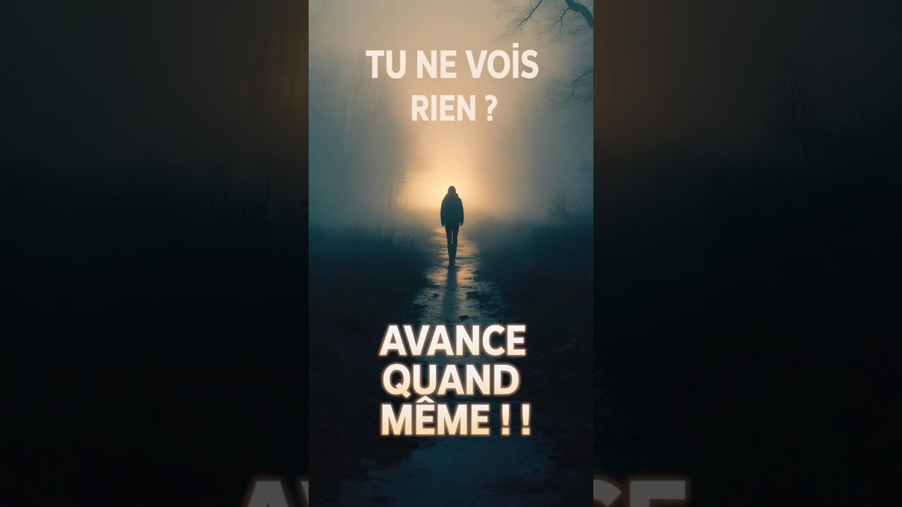 La foi, c&rsquo;est marcher &agrave; l&rsquo;aveugle vers une promesse invisible.