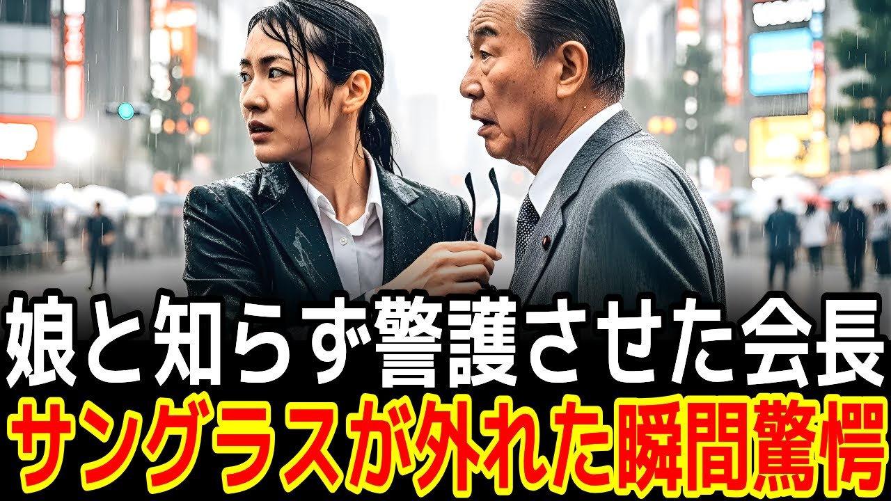 娘と知らず警護させた会長サングラスが外れた瞬間驚愕|感動の実話|衝撃の逆転劇|人生ドラマ|