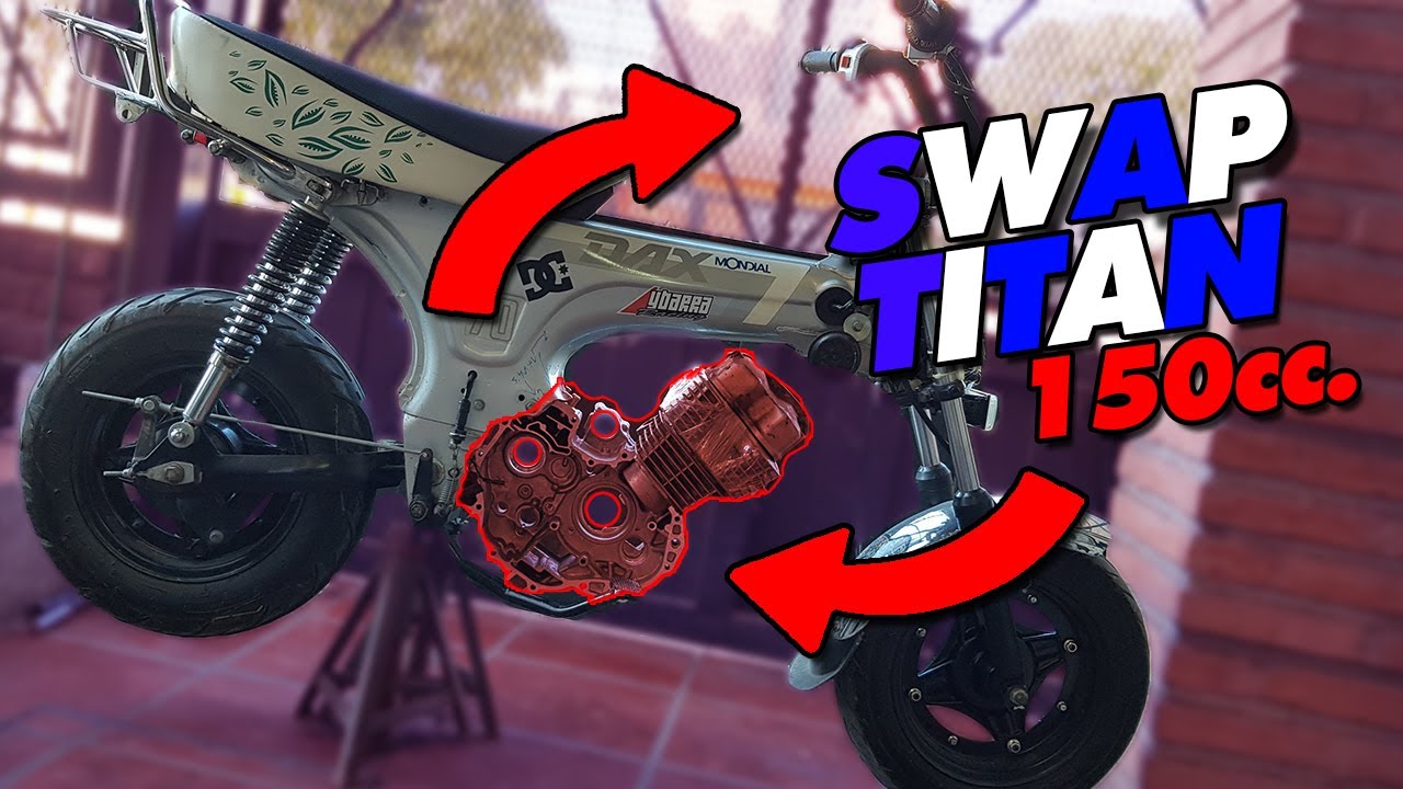 PROYECTO SWAP CG TITAN 150cc. a un MONDIAL DAX 70cc. - Como divertirse con sus motos - Parte 1