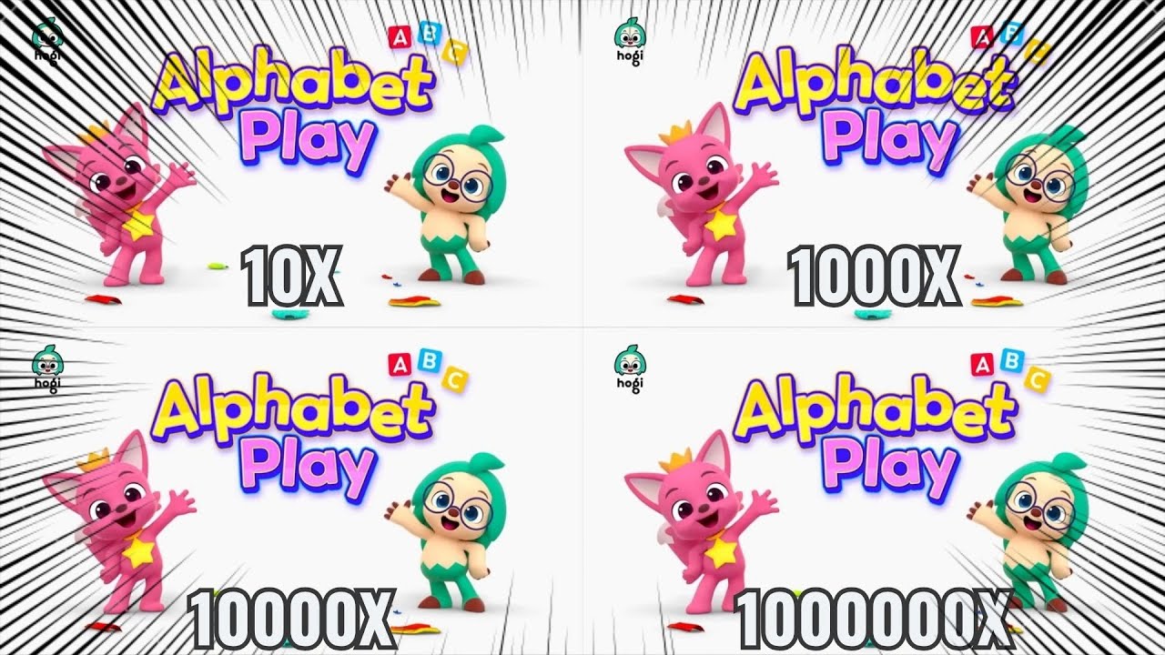 Super Alphabet Play Intro Logo Getting 1000000X Fast