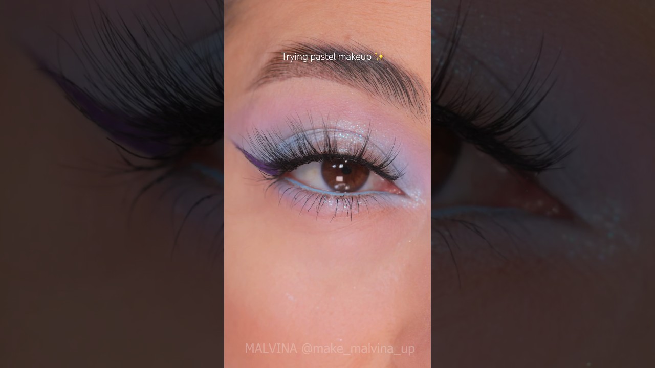 Trying pastel makeup✨#springmakeup #pastelmakeup #makeuptutorial #макияж #maquillaje #eyemakeup