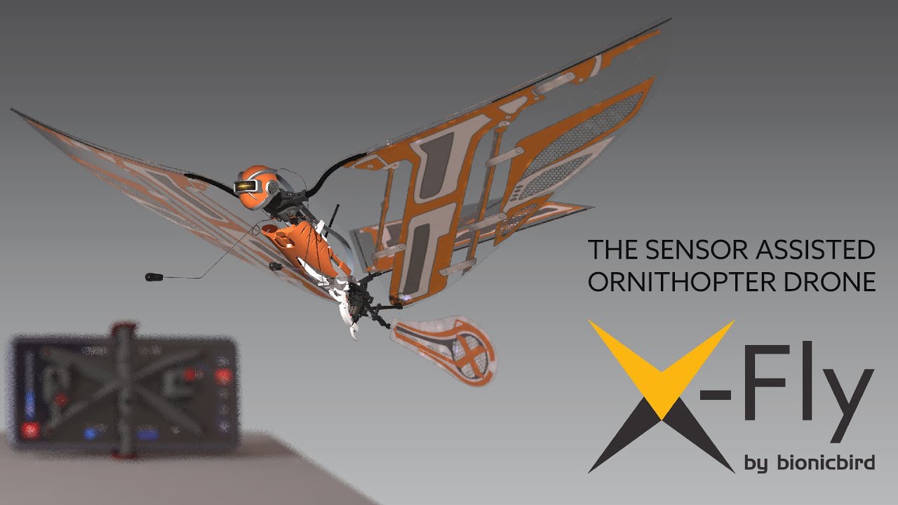 X Fly By Bionic Bird - The sensor assisted ornithopter drone