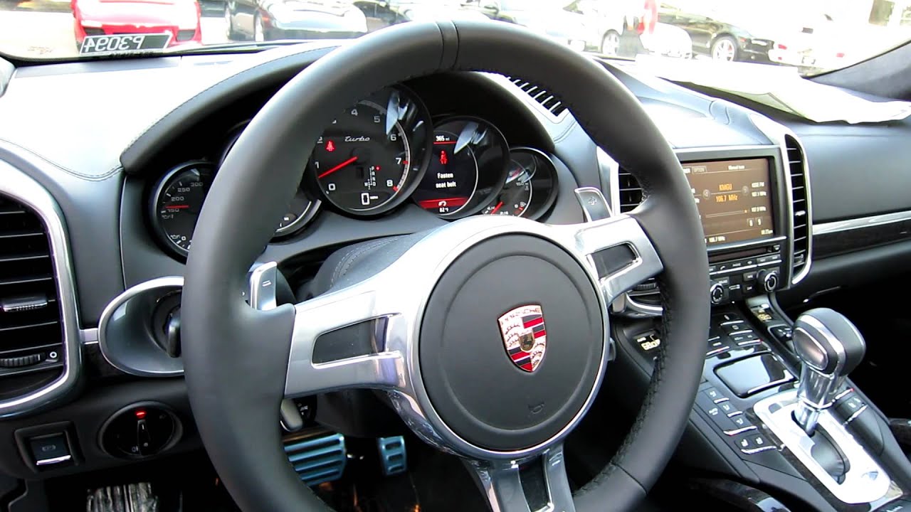 2012 Porsche Cayenne Turbo Jet Black Metallic NEW for sale at Beverly Hills Porsche