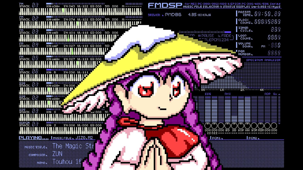 [PC-98 Remix] The Magic Straw-Hatted Jizo (Touhou 16)