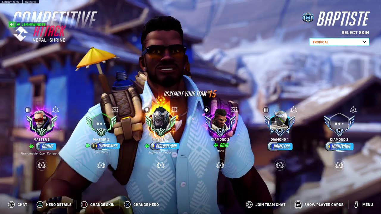 Being Rusty at Overwatch playing after a long time