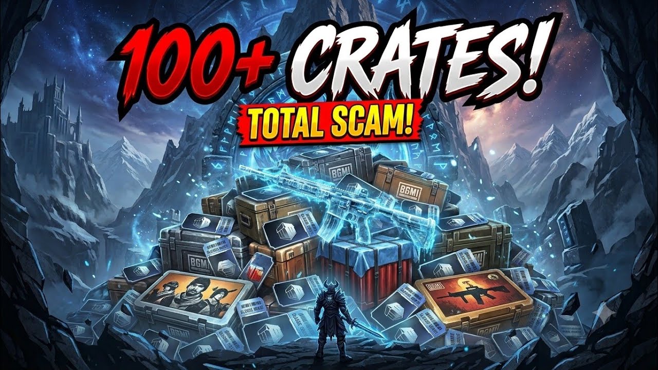 M4 glacier create opening classic creates BGMI || TOTAL SCAM CRATE EVER 😤
